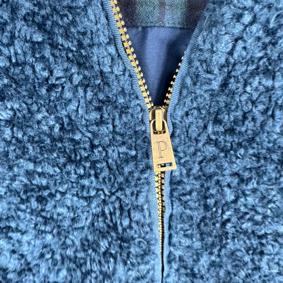 Pendleton Sherpa fuzzy and wool zip front jacket women’s small - Picture 7 of 9